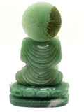 Australian Green Aventurine Buddha - handmade carving of serene and meditating Lord Buddha - crystal/reiki/chakra - 7 inches and 0.97 kgs