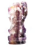 Multicolor Fluorite Handmade Carving of Dancing Ganesh -Lord Ganesha Idol in Crystals and Gemstones -Reiki/Chakra - 13 inches and 4.7 kg