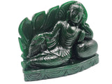 Green Aventurine Parinirvana Buddha - handmade carving of serene Lord Buddha - crystal/reiki/healing - 8 in and 2.98 kg (6.56 lb)