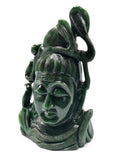 Shiva Head/Bust in Columbian Jade Carving - Lord Shivshankar in crystals and gemstones |Reiki/Chakra/Healing - 9 in and 2.36 kg (5.19 lb)
