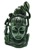 Shiva Head/Bust in Columbian Jade Carving - Lord Shivshankar in crystals and gemstones |Reiki/Chakra/Healing - 9 in and 2.36 kg (5.19 lb)