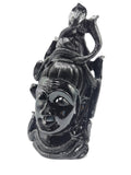 Shiva Head/Bust in Black Agate Carving - Lord Shivshankar in crystals and gemstones |Reiki/Chakra/Healing - 8.5 in and 2.78 kg (6.11 lb)