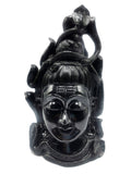 Shiva Head/Bust in Black Agate Carving - Lord Shivshankar in crystals and gemstones |Reiki/Chakra/Healing - 8.5 in and 2.78 kg (6.11 lb)