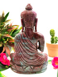 Ruby Kyanite Buddha - handmade carving of serene and meditating Lord Buddha - crystal/reiki/healing - 6.5 inches and 0.98 kg (2.16 lb)