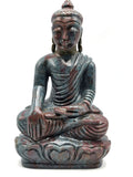 Ruby Kyanite Buddha - handmade carving of serene and meditating Lord Buddha - crystal/reiki/healing - 7.5 inches and 1.6 kg (3.52 lb)