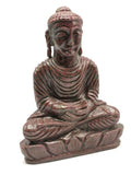 Ruby Kyanite Buddha - handmade carving of serene and meditating Lord Buddha - crystal/reiki/healing - 6.5 inches and 0.98 kg (2.16 lb)