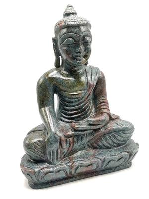 Ruby Kyanite Buddha - handmade carving of serene and meditating Lord Buddha - crystal/reiki/healing - 8.5 inches and 2.87 kg (6.31 lb)