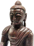 Ruby Kyanite Buddha - handmade carving of serene and meditating Lord Buddha - crystal/reiki/healing - 10 inches and 4.59 kg (10.1 lb)