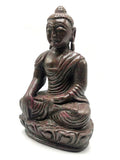 Ruby Kyanite Buddha - handmade carving of serene and meditating Lord Buddha - crystal/reiki/healing - 10 inches and 4.59 kg (10.1 lb)