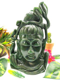 Shiva Head/Bust in Columbian Jade Carving - Lord Shivshankar in crystals and gemstones |Reiki/Chakra/Healing - 9 in and 2.36 kg (5.19 lb)