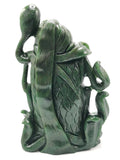 Shiva Head/Bust in Columbian Jade Carving - Lord Shivshankar in crystals and gemstones |Reiki/Chakra/Healing - 9 in and 2.36 kg (5.19 lb)