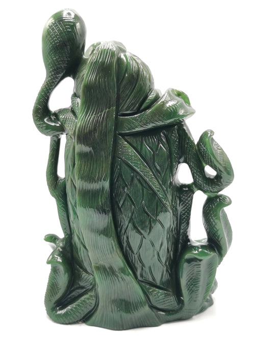 Shiva Head/Bust in Columbian Jade Carving - Lord Shivshankar in crystals and gemstones |Reiki/Chakra/Healing - 9 in and 2.36 kg (5.19 lb)