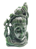 Shiva Head/Bust in Columbian Jade Carving - Lord Shivshankar in crystals and gemstones |Reiki/Chakra/Healing - 9 in and 2.36 kg (5.19 lb)