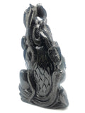 Shiva Head/Bust in Black Agate Carving - Lord Shivshankar in crystals and gemstones |Reiki/Chakra/Healing - 8.5 in and 2.78 kg (6.11 lb)