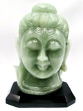 Shiva Head in Light Green Aventurine Carving -Lord Shivshankar in crystals and gemstones |Reiki/Chakra/Healing -5.5 in and 1.24 kg (2.73 lb)