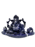 Lapis Lazuli Handmade Carving of Ganesh - Lord Ganesha Idol |Sculpture in Crystals/Gemstones - Reiki/Chakra/Healing - 5 inches and 2.01 kgs