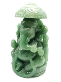 Green Aventurine Carving of Ganesh - Lord Ganesha Idol in Crystals/Gemstone - Reiki/Chakra/Healing/energy,dec21-1 - 10 in and 3.95 kg (8.69 lb) hi