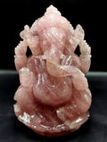 Ganesh Carving Handmade in Rose Quartz -Lord Ganesha Idol |Sculpture in Crystals and Gemstones -Reiki/Chakra/Healing - 7.5 inch and 2.34 kgs