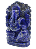 Lapis Lazuli Handmade Carving of Ganesh - Lord Ganesha Idol |Sculpture in Crystals/Gemstones - Reiki/Chakra/Healing - 7 inches and 1.98 kgs