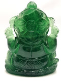 Green Fluorite Handmade Carving of Ganesh - Lord Ganesha Idol/Sculpture in Crystals and Gemstones - Reiki/Chakra - 5.5 inch and 1.43 kg