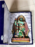 Majestic Green Aventurine Handmade Carving of Krishna - Lord Krishna Idol/Murti in Crystals - Reiki/Chakra - 16 inches and 9.2 kg (20.2 lb)
