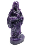 Mother Mary beautiful carving in natural lepidolite stone | hand carved in gemstones | crystal/reiki - 7.5 inches and 1.02 kgs (2.24 lb)