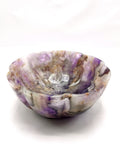 Large and Beautiful designer amethyst hand carved lotus bowls - 7.5 inches diameter and 1.52 kgs (3.34 lb)
