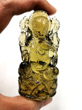 Citrine Handmade Carving of Ganesh - Lord Ganesha Idol | Sculpture in Crystals/Gemstones - Reiki/Chakra/Healing - 2.75 inches and 462 carats
