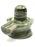 Breathtaking natural serpentine stone Lingam/Shivling - Energy/Reiki/Crystal Healing - 3.5 inches length and 250 gms (0.55 lb)