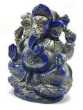 Lapis Lazuli Handmade Carving of Ganesh - Lord Ganesha Idol |Sculpture in Crystals/Gemstones - Reiki/Chakra/Healing - 5.2 inches and 1.09 kg