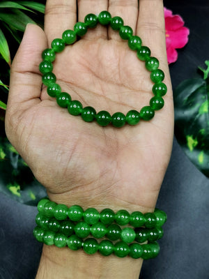 Beautiful green aventurine bracelet set of 4 pieces | gemstone/crystal jewelry | Mother's Day/Birthday/Anniversary/Valentine's Day gift