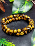 Beautiful tiger eye bracelet set of 2 pieces | gemstone/crystal jewelry | Mother's Day/Birthday/Anniversary/Valentine's Day gift