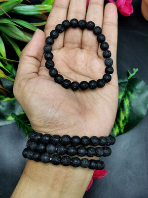 Beautiful lava stone bracelet set of 4 pieces | gemstone/crystal jewelry | Mother's Day/Birthday/Anniversary/Valentine's Day gift