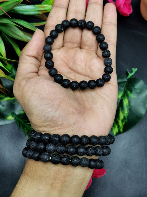 Beautiful lava stone bracelet set of 4 pieces | gemstone/crystal jewelry | Mother's Day/Birthday/Anniversary/Valentine's Day gift
