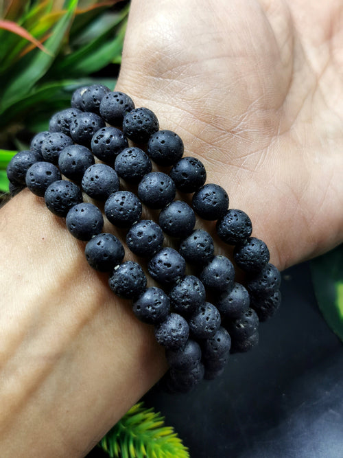 Beautiful lava stone bracelet set of 4 pieces | gemstone/crystal jewelry | Mother's Day/Birthday/Anniversary/Valentine's Day gift