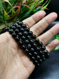 Beautiful black obsidian stone bracelet set of 4 pieces | gemstone/crystal jewelry | Mother's Day/Birthday/Anniversary/Valentine's Day gift
