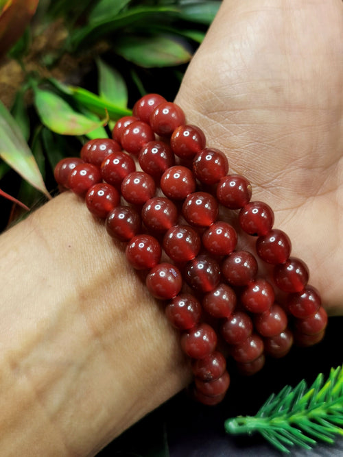 Beautiful red onyx stone bracelet set of 4 pieces | gemstone/crystal jewelry | Mother's Day/Birthday/Anniversary/Valentine's Day gift