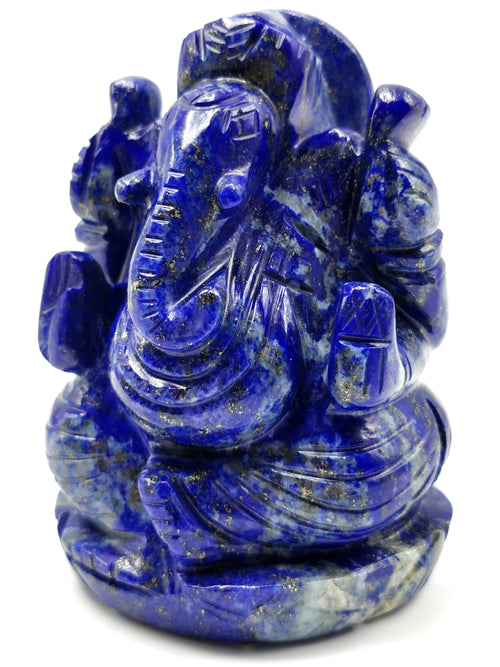 Lapis Lazuli Ganesh Carving -- 3.2 inches and 425 gms