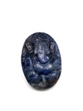 Miniature pendant of Ganesh in blue sapphire stone - gemstone/crystal jewelry | Reiki/Chakra/Healing with crystals - ONE PIECE ONLY