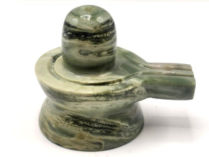 Breathtaking natural serpentine stone Lingam/Shivling - Energy/Reiki/Crystal Healing - 3.5 inches length and 250 gms (0.55 lb)