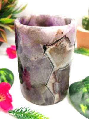 Gemstone goblet in Chevron amethyst stone - 4.5 inches - ONLY 1 PIECE