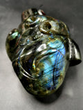 Natural Labradorite Anatomical Heart carving - Human Heart/Crystal Heart - reiki/chakra/healing/energy - 1.1 kgs and 5 inches