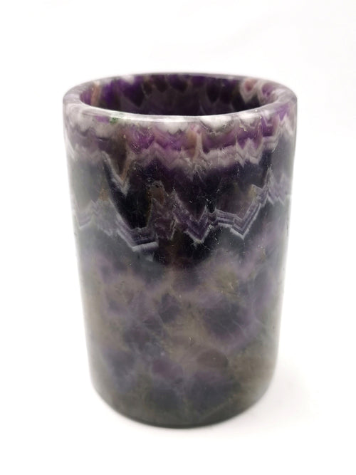 Beautiful gemstone goblet in Chevron amethyst stone - 4.5 inches - ONLY 1 PIECE