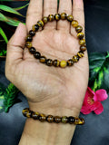 Beautiful tiger eye bracelet set of 2 pieces | gemstone/crystal jewelry | Mother's Day/Birthday/Anniversary/Valentine's Day gift