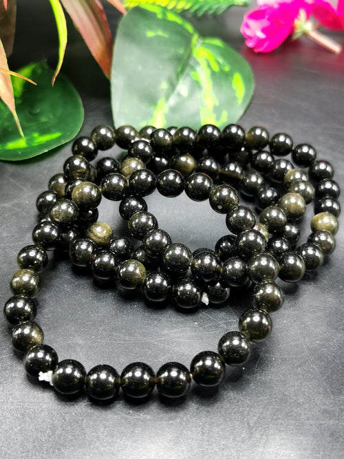 SILVER DRAGORSE OBSIDIAN BRACELET │ AZURO Republic │Mens Accessories│Mens  Beaded Bracelet│Obsidian Bracelet – Azuro Republic