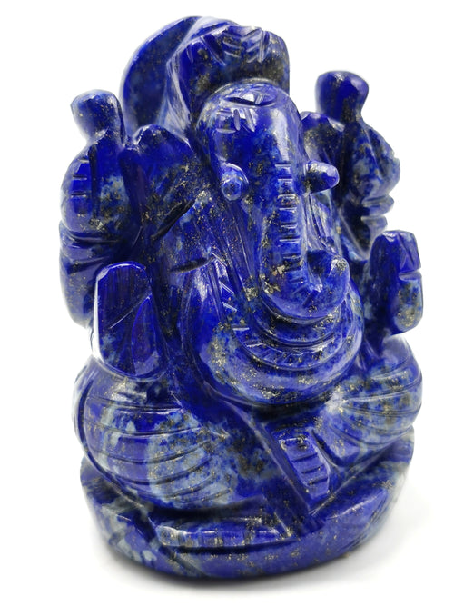 Lapis Lazuli Ganesh Carving -- 3.2 inches and 425 gms