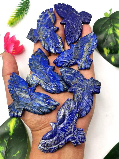 Lapis Lazuli eagle / phoenix carving - reiki/chakra/energy -  2 inches and 27 gms - ONE PIECE ONLY - animal lapidary