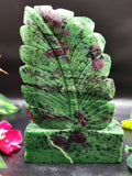 Ruby ziosite amazing hand carved Buddha - carving of serene and meditating Lord Buddha - crystal/reiki/chakra - 6 inch and 1.13 kg (2.49 lb)