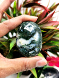 Moss Agate palmstones - ONE PIECE - crystal/chakra/reiki/healing - 80 gms weight