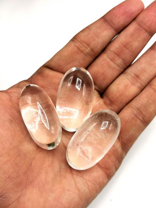 Small natural Clear Quartz Lingam/Shivling - Energy/Reiki/Crystal Healing - 1.5 inches length and 25 gms - ONE PIECE ONLY